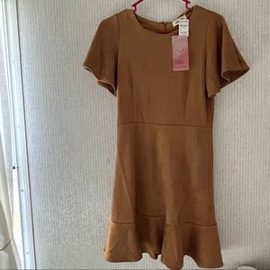 Brown suede dress from Cavenders!